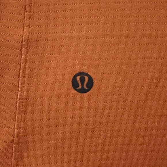 Lululemon Men RINS Solid Orange License To Train Relaxed Short Sleeve Shirt L - Picture 6 of 8